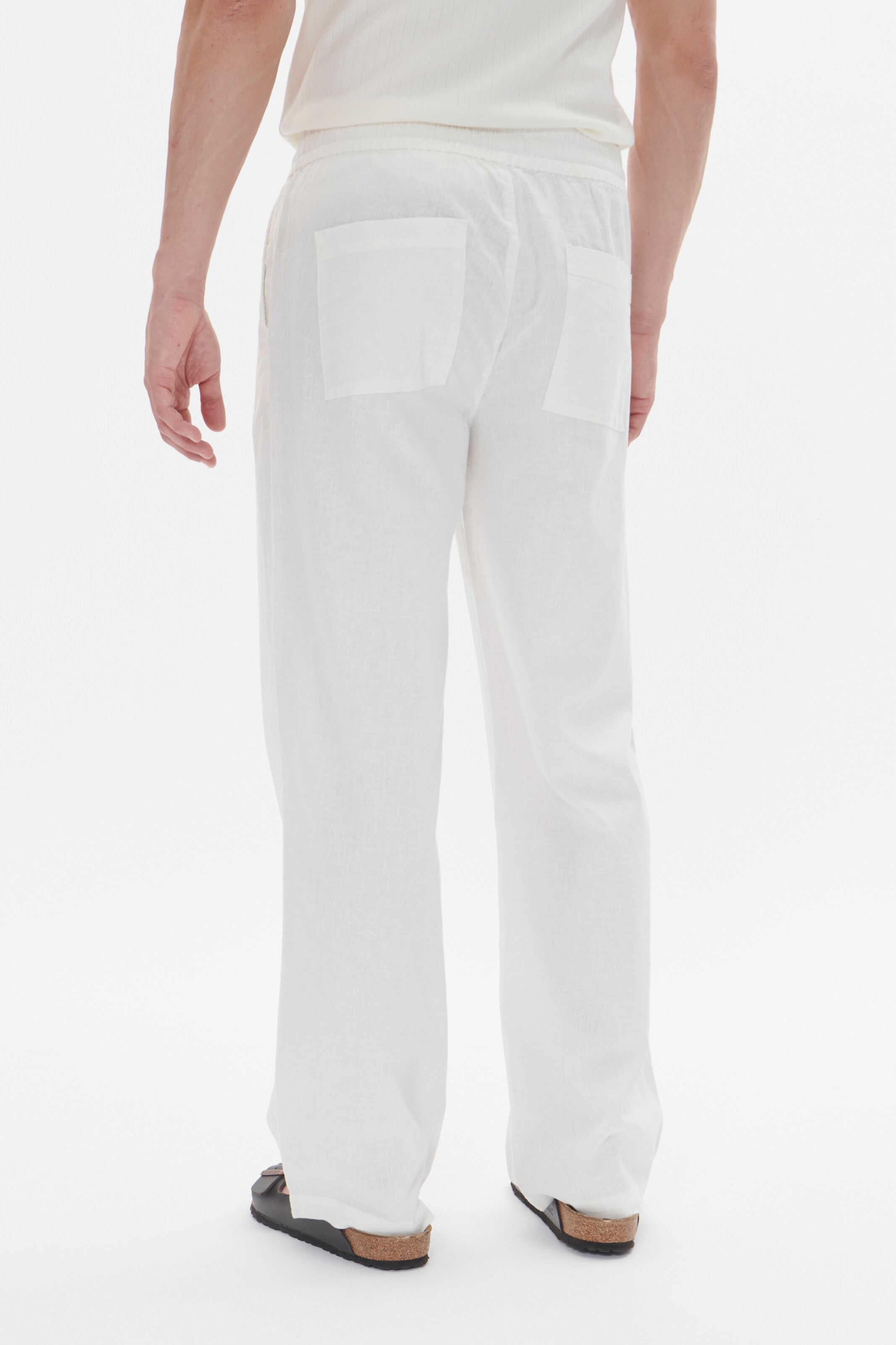 Matinique Wide leg Chino trousers 'Barton' in White