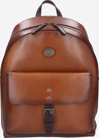 The Bridge Backpack 'Lorenzo' in Brown: front