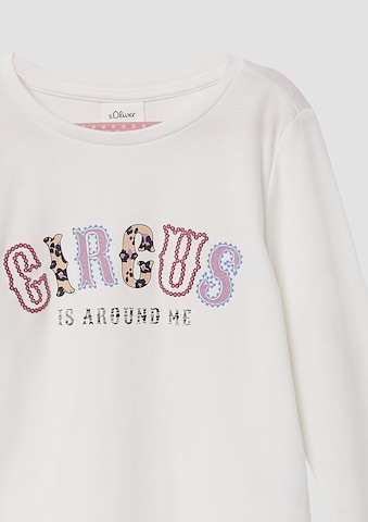 T-Shirt s.Oliver en blanc