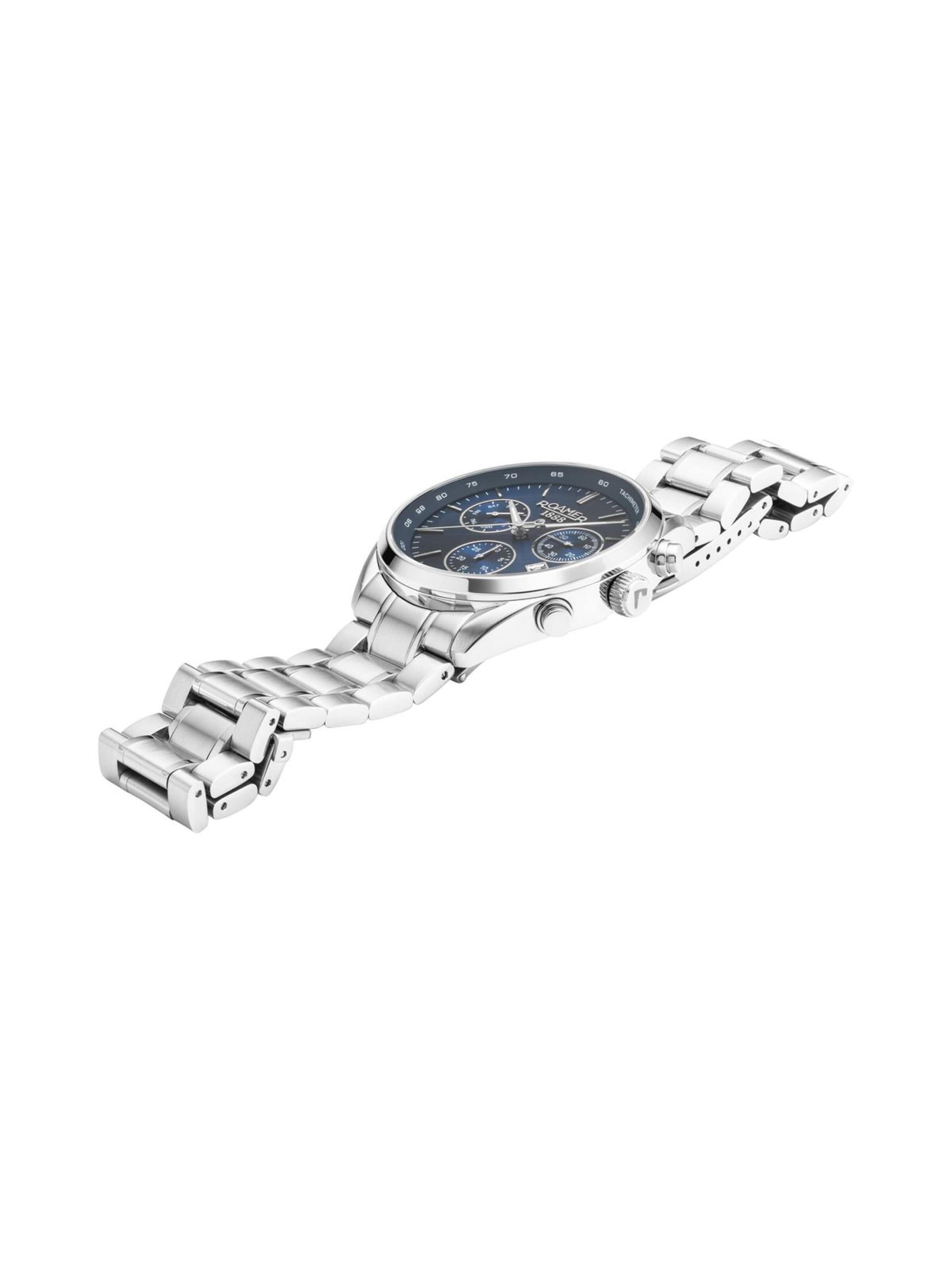 Roamer Analoog horloge 'Roamer - Chronograph Pro Chrono - Quartz watch movement - Watch case width: 42 mm' in Blauw