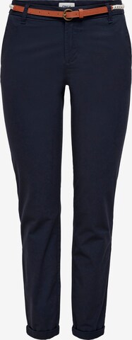 ONLY Slimfit Chino kalhoty 'Biana' – modrá: přední strana