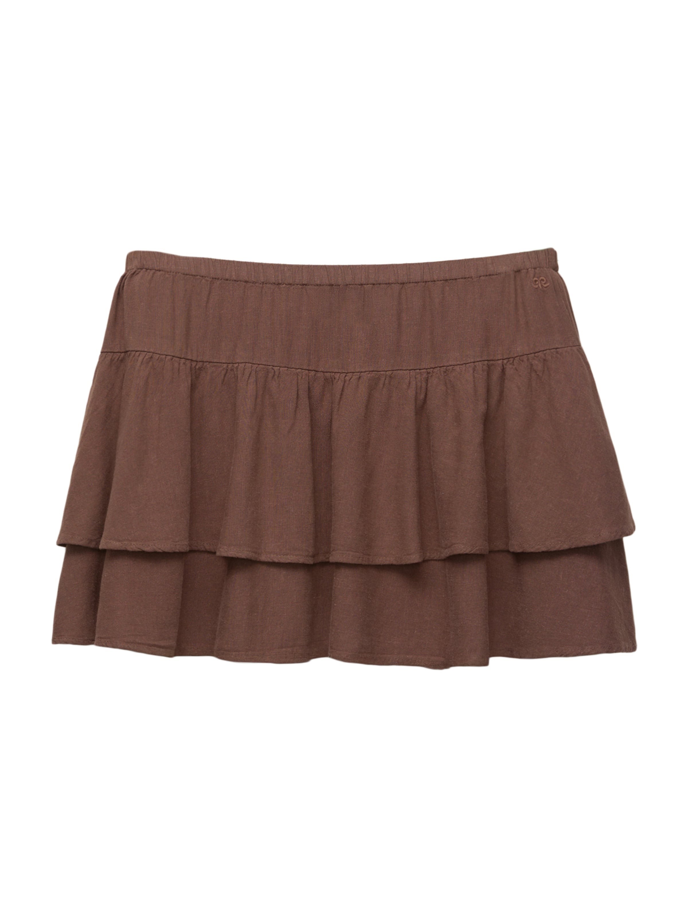 Pull&BearSuknja - smeđa boja: prednji dio