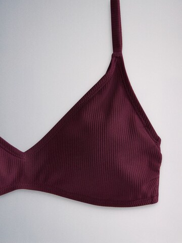 The Set Triangel Bikinitop in Braun