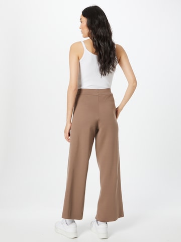 ONLY Wide leg Pants 'LINEA' in Brown