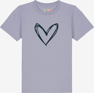 watabout.kids Shirt 'Herzi' in Purple: front