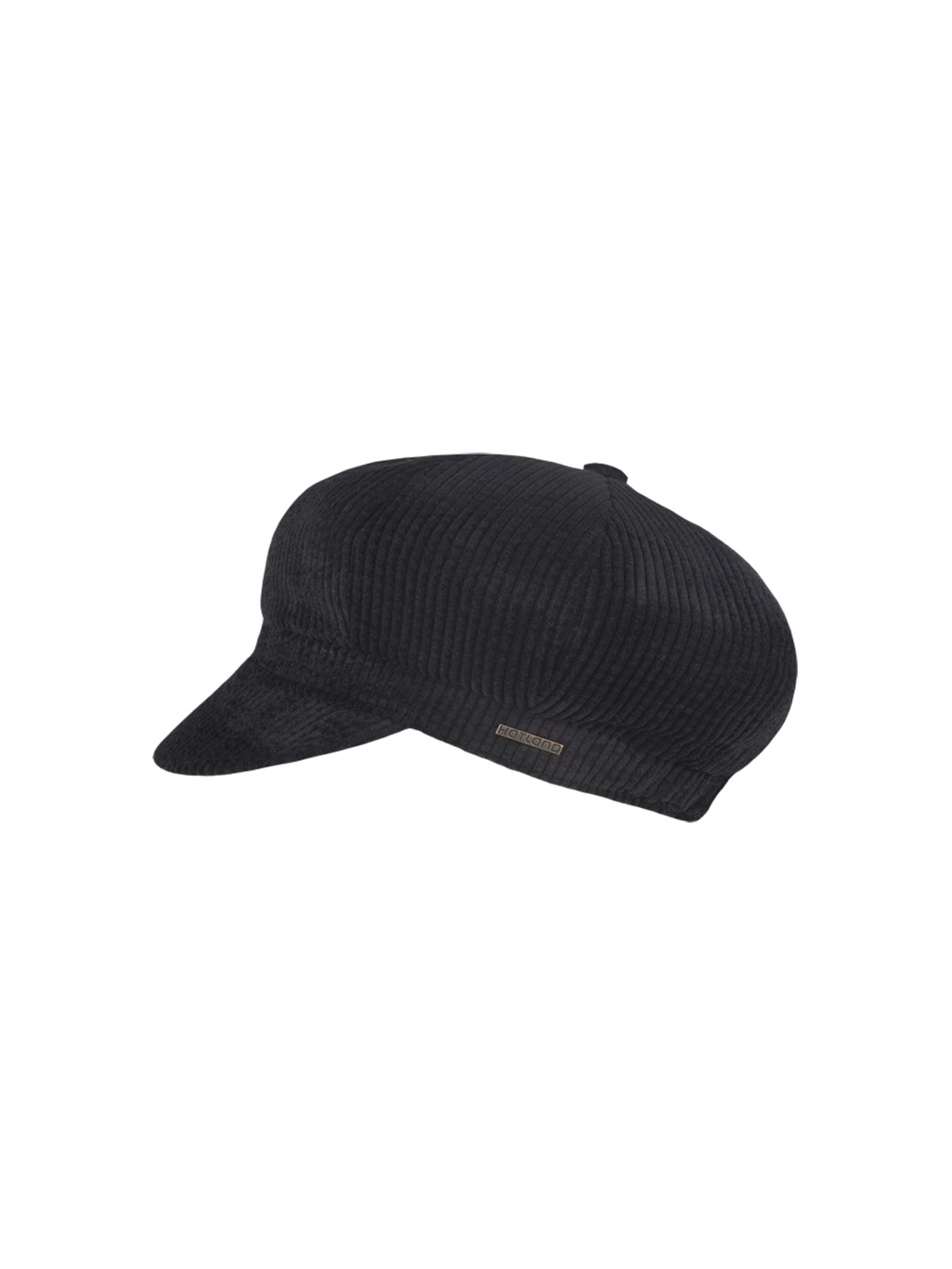 Hatland Cap 'Yasmin'‌‌‌‌ in Schwarz: Vorderseite