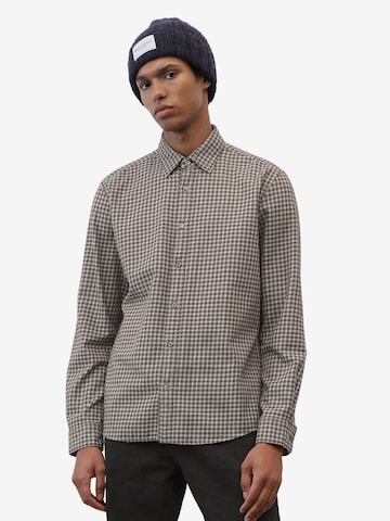 Marc O'Polo Regular fit Button Up Shirt in Grey: front