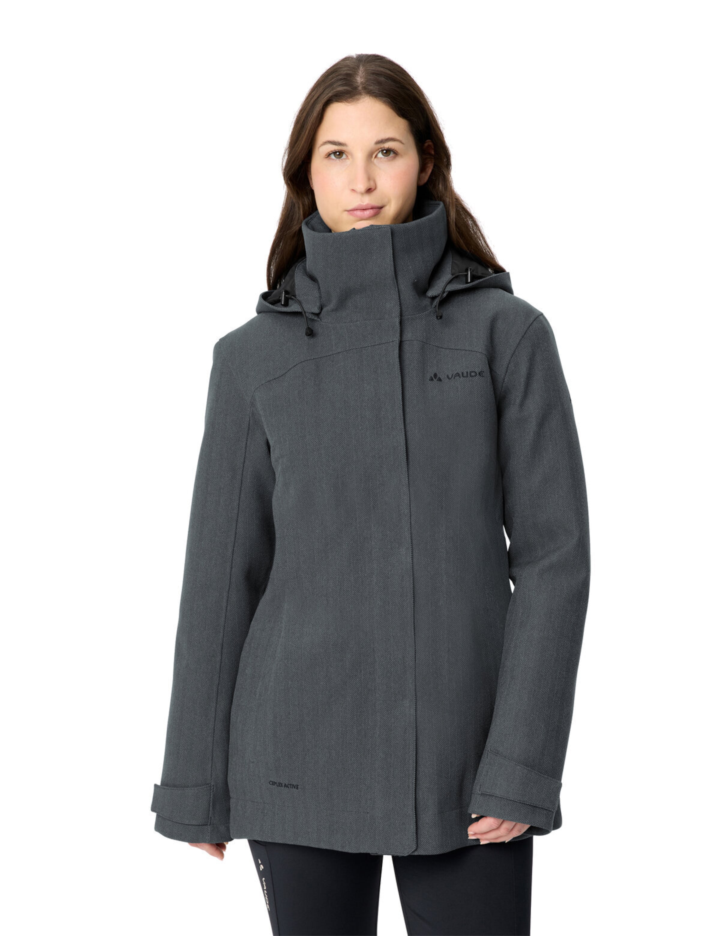 VAUDE Outdoorjacke 'Skomer' in Grau: Vorderseite