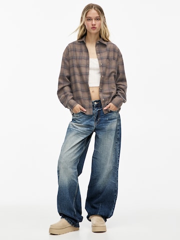 Pull&Bear Bluse in Braun