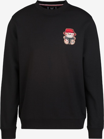 19V69 ITALIA Sweatshirt 'Nico Bucket' i sort: forside
