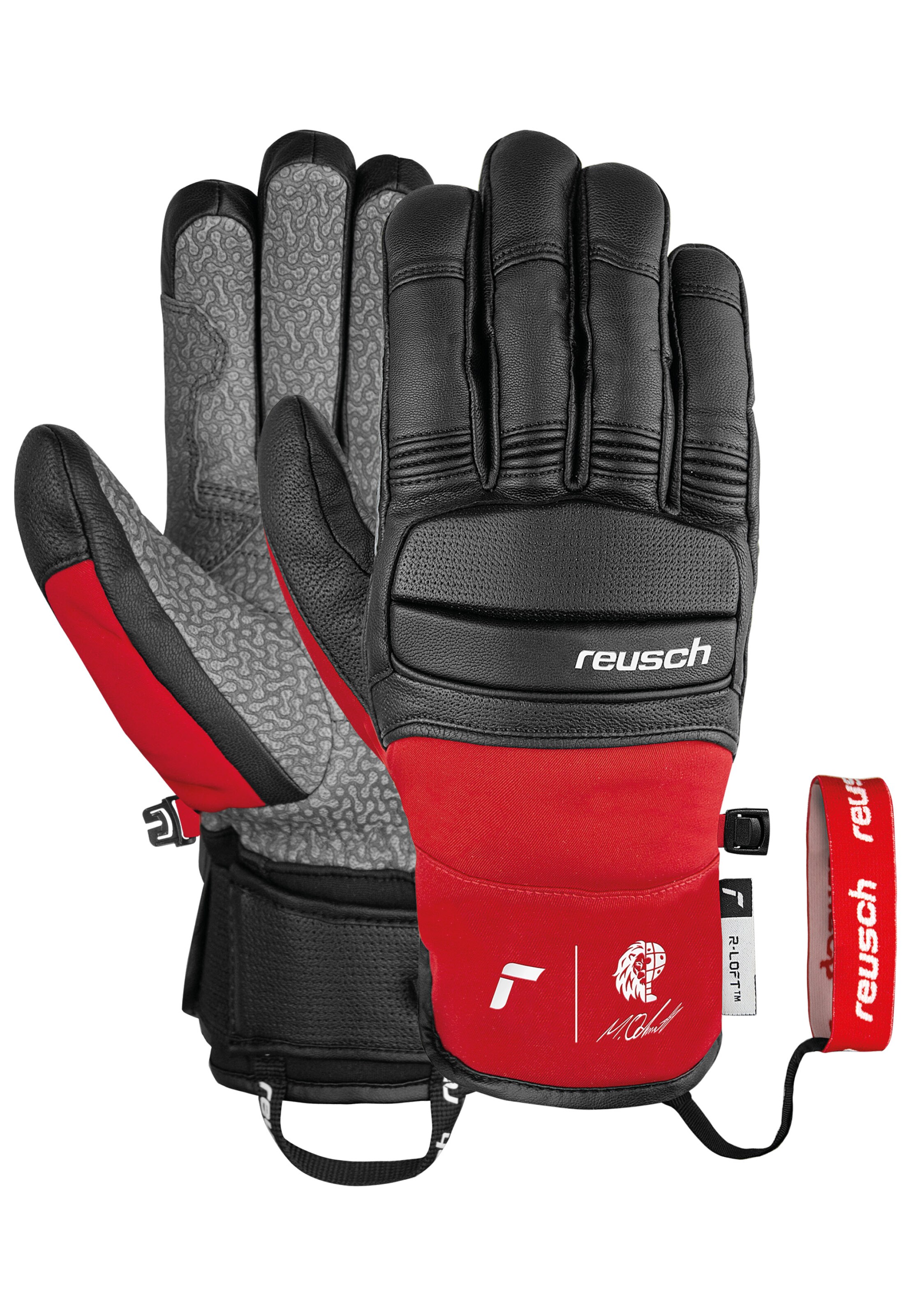 REUSCH Athletic Gloves 'Marco Odermatt' in Black: front