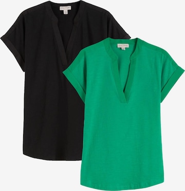 T-shirt love & roses en vert : devant