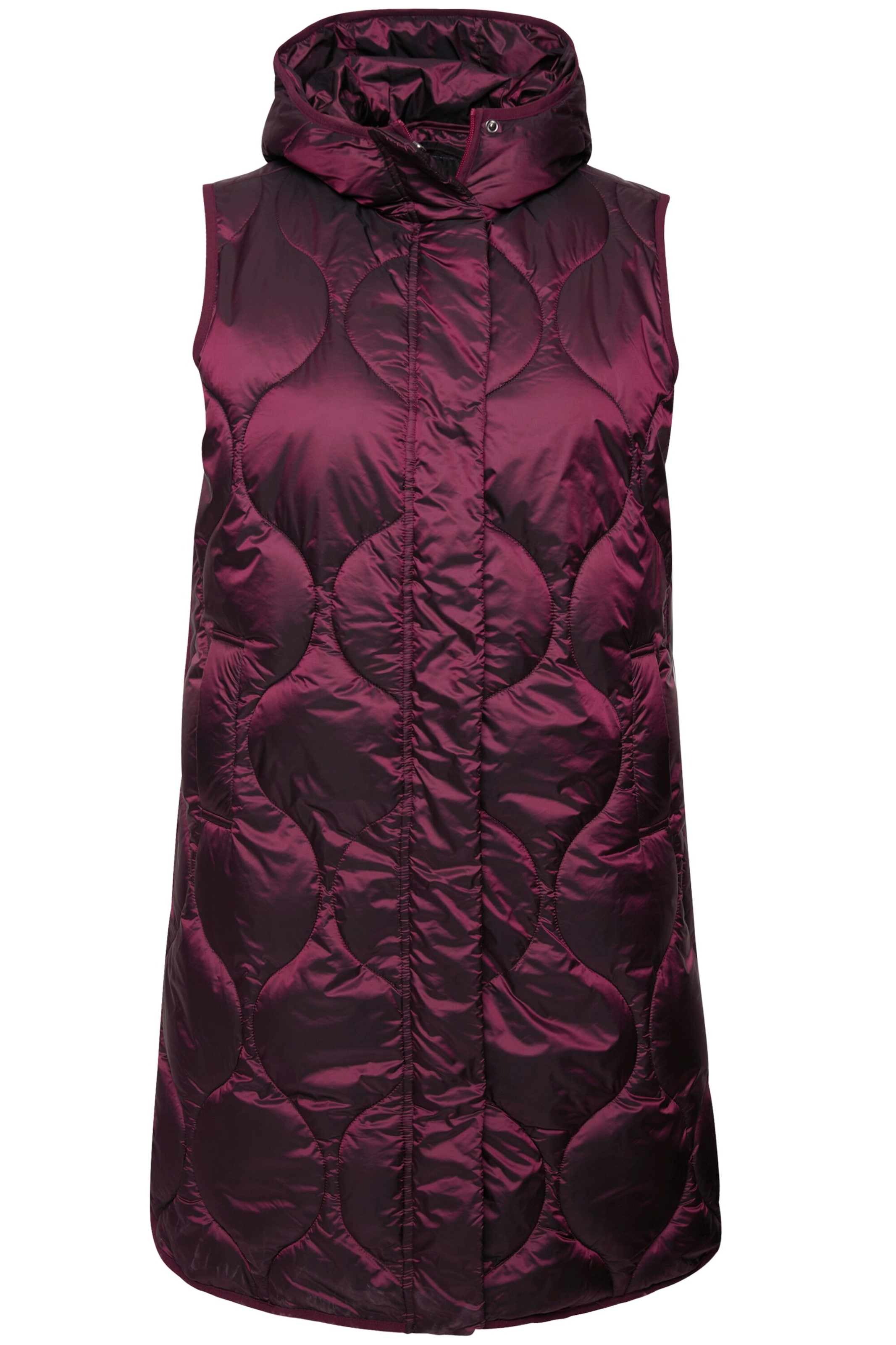 Ulla Popken Weste in Lila: Vorderseite