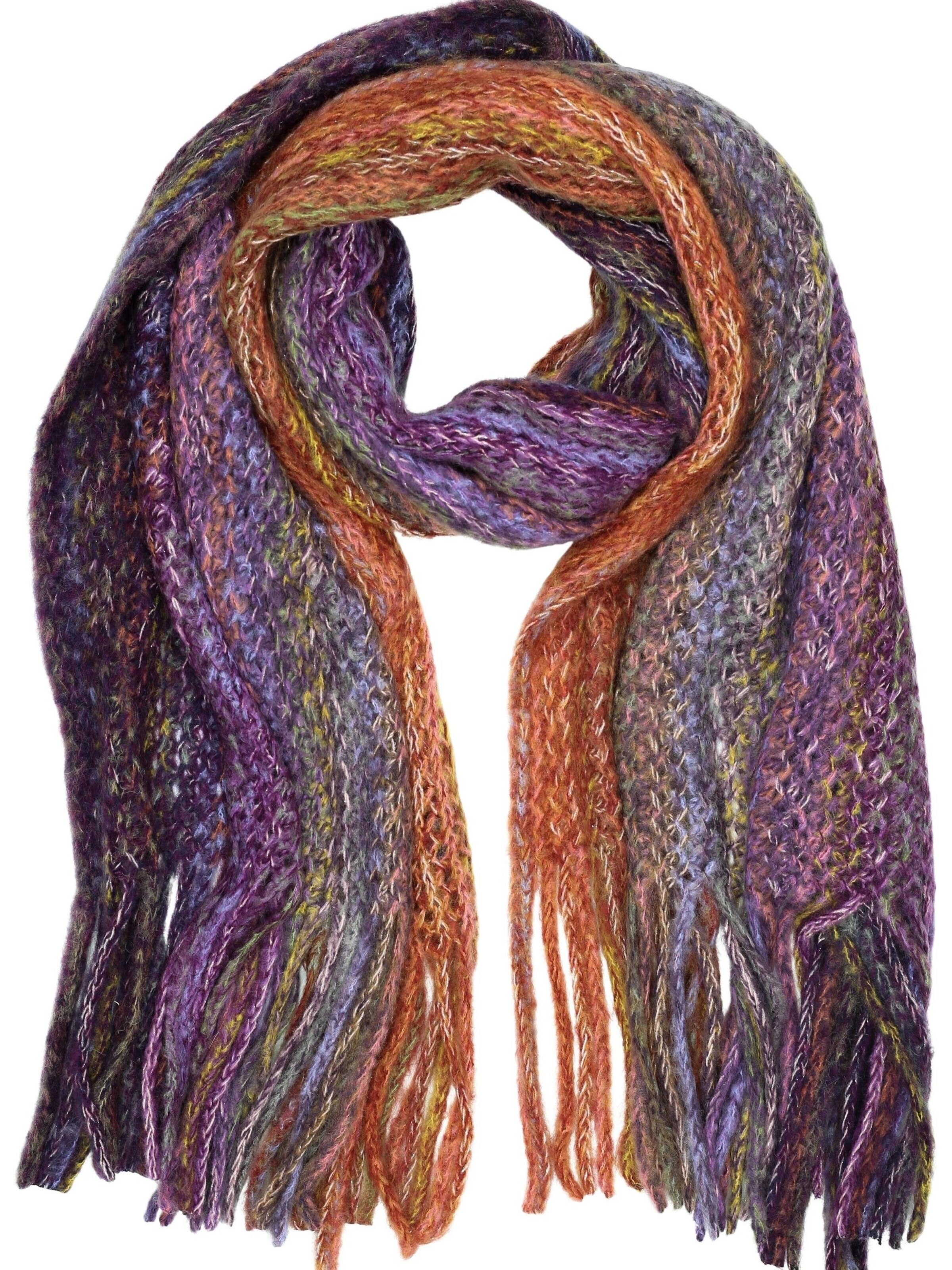 COLLEZIONE ALESSANDRO Scarf 'Farbenfroh' in Purple