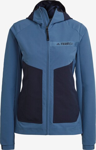 ADIDAS TERREX Outdoorjas in Blauw: voorkant