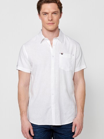 Regular fit Camicia di KOROSHI in bianco: frontale