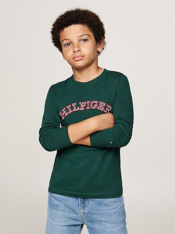 T-Shirt TOMMY HILFIGER en vert : devant