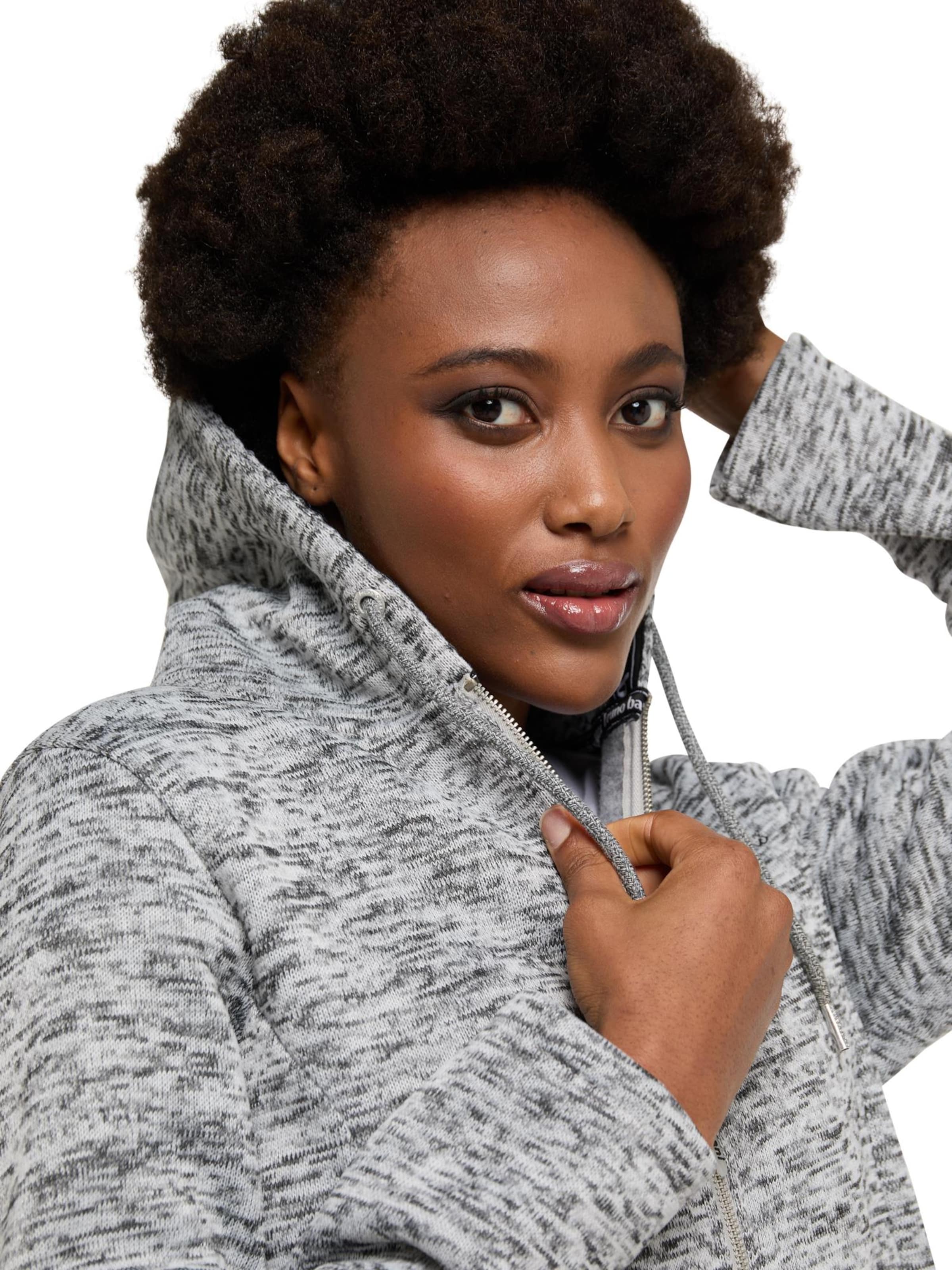 Bruno Banani Fleecejacke in Grau