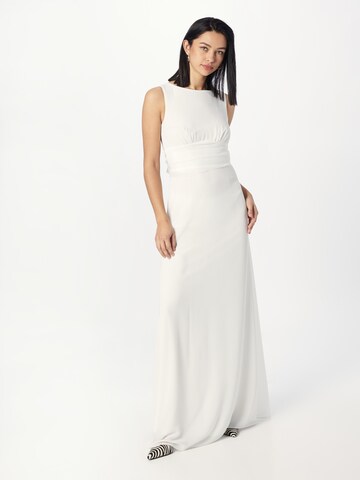 TFNC Вечерна рокля 'DAINA' в бяло: отпред