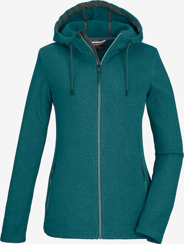 KILLTEC - Chaqueta polar funcional en verde: frente