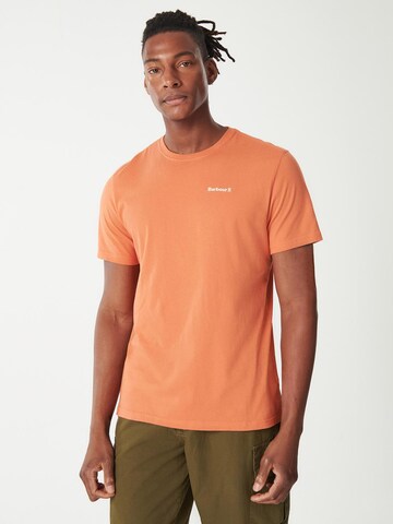 Barbour - Camisa 'Kentrigg' em laranja: frente