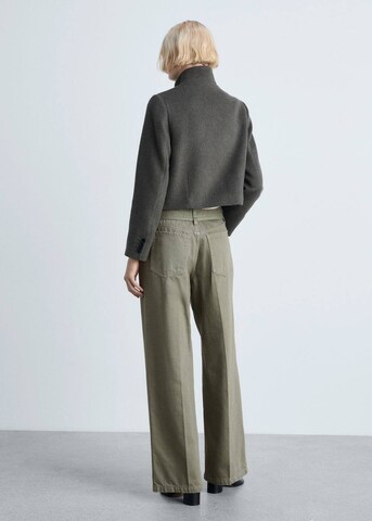 MANGO Wide leg Jeans 'Julia' in Green
