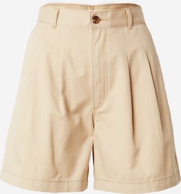 LEVI'S ® Pleat-front trousers in Beige: front