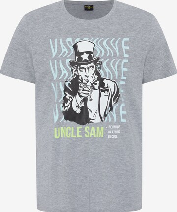 UNCLE SAM Shirt in Grey: front