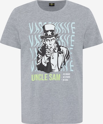 UNCLE SAM Shirt in Grey: front