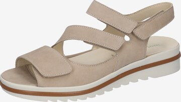 WALDLÄUFER Strap Sandals in Beige: front