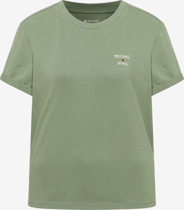 MUSTANG T-Shirt 'Monroe' in Grün: Vorderseite