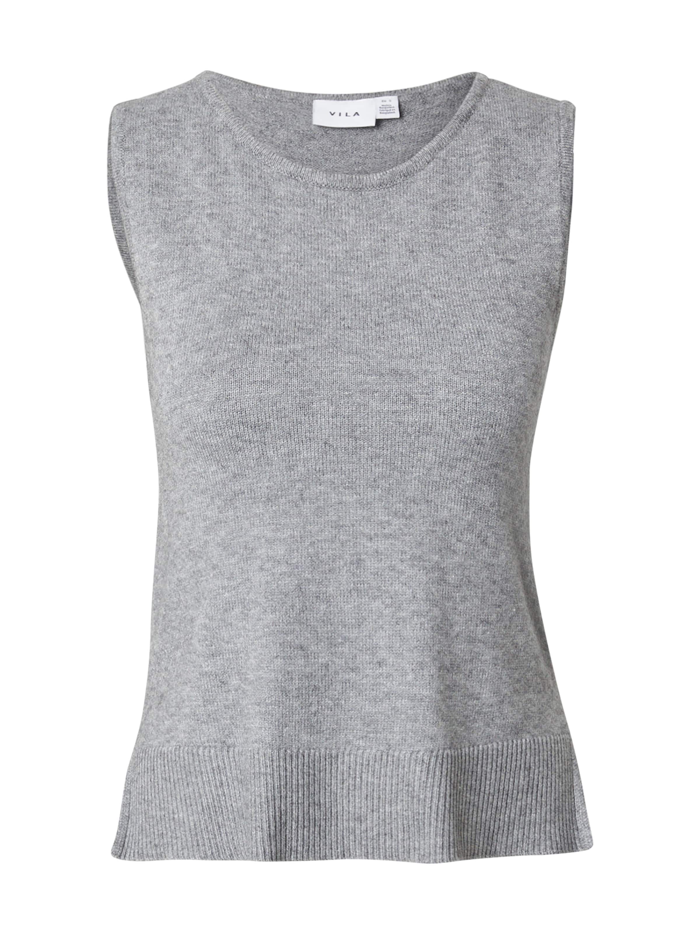 Top 'VILILO' di VILA in grigio: frontale