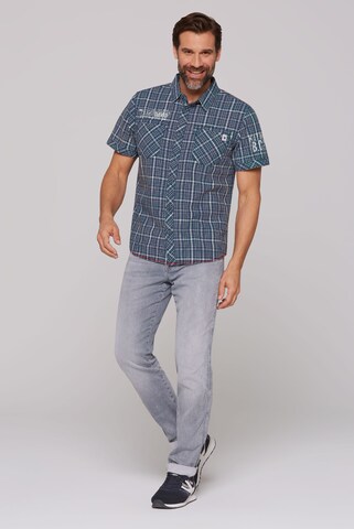 Coupe regular Chemise CAMP DAVID en bleu