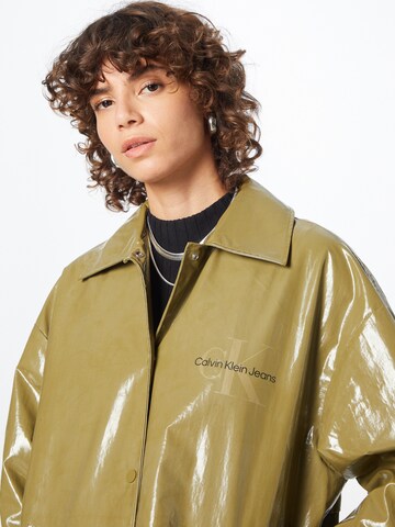 Calvin Klein Jeans Between-Seasons Coat in Green