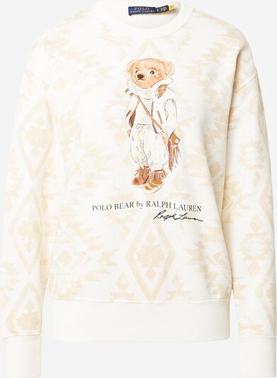 Polo Ralph Lauren Sweatshirt in Cream / Light beige / Cognac / Black, Item view