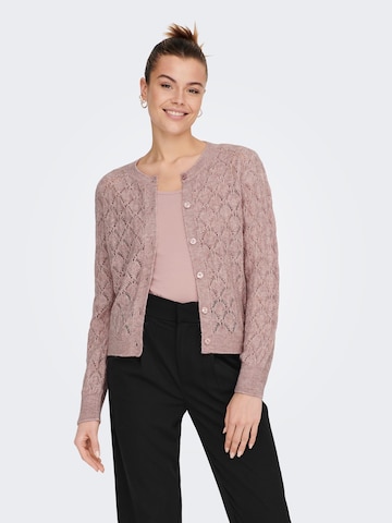 Cardigan 'Letty' JDY en rose : devant