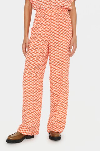 SAINT TROPEZ Loosefit Broek 'Uri' in Oranje: voorkant