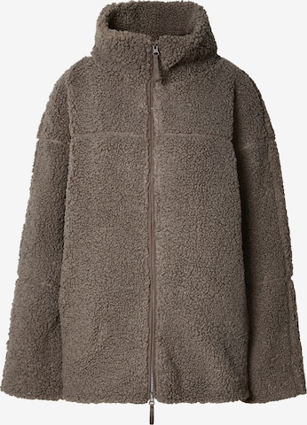 Gina Tricot Overgangsjakke 'Pile' i brun: forside