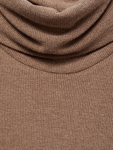 MANGO Knit dress 'GINO' in Brown