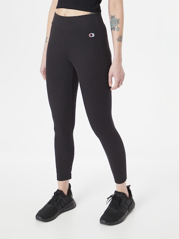 Champion Authentic Athletic Apparel Skinny Leggings in Black: front