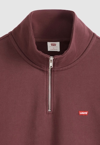 LEVI'S ® Sweatshirt 'Original HM 1/4 Zip' in Rot