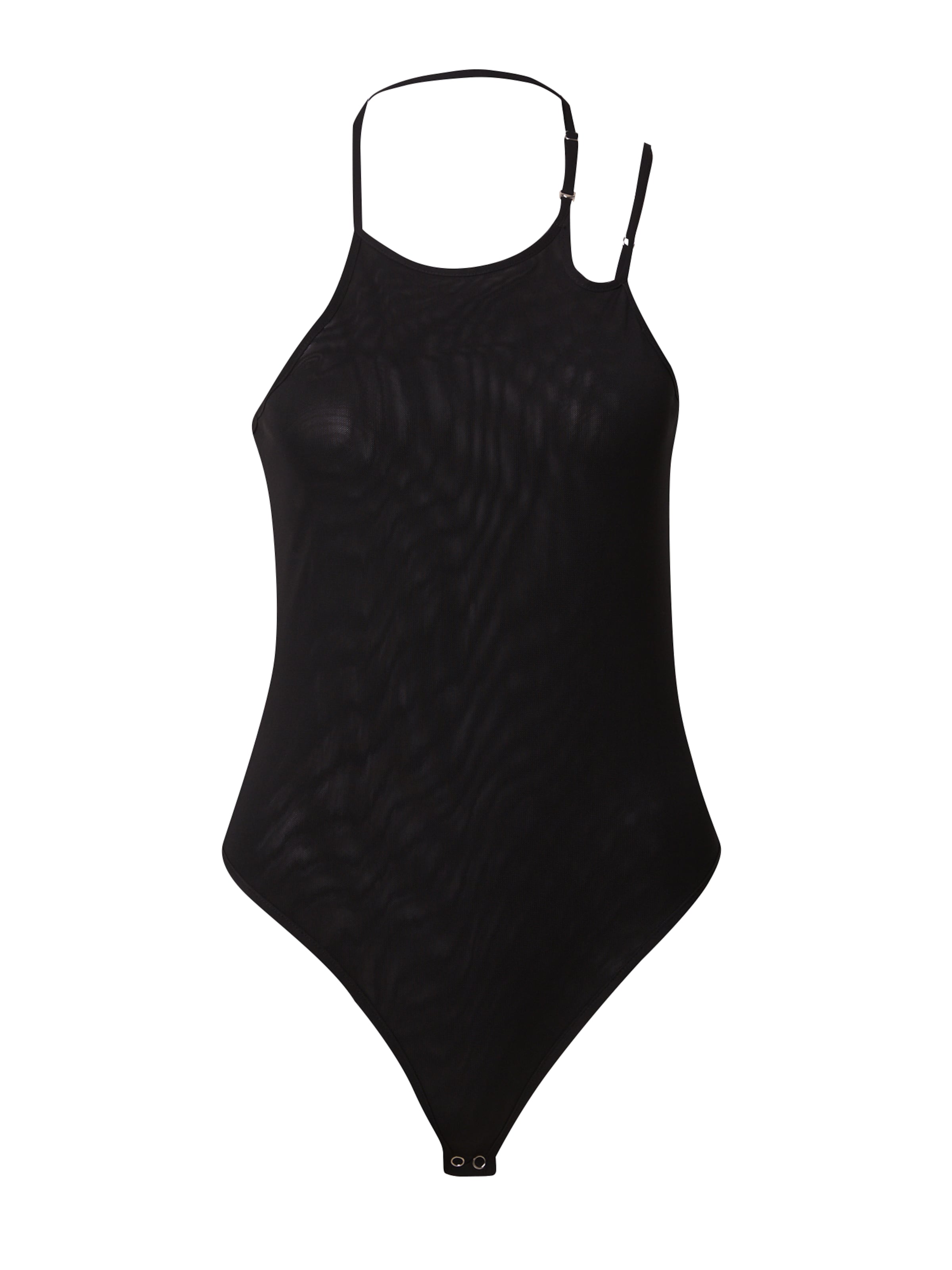 Won Hundred Блуза боди 'Annika' в черно: отпред