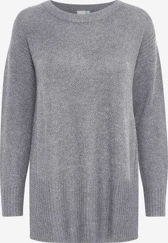 ICHI Sweater 'KAMARA' in Grey: front