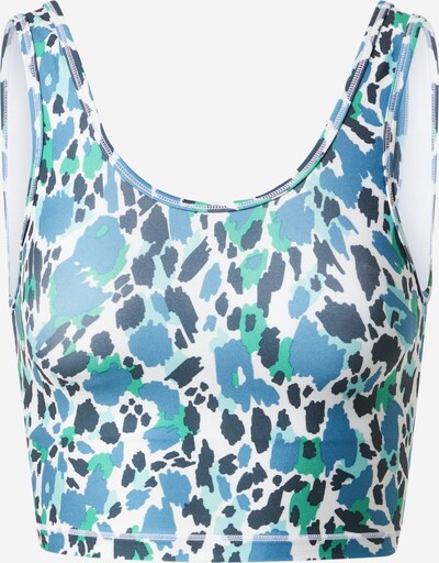 Sutien sport 'LAYLA' Marika pe azuriu / albastru închis / verde jad / alb, Vizualizare produs