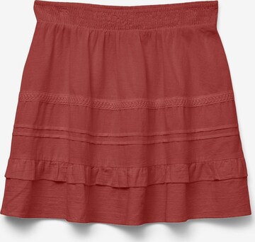 Gonna 'VMPretty' di VERO MODA in marrone: frontale