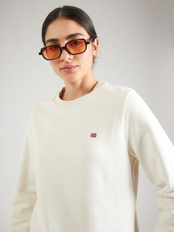 NAPAPIJRI Sweatshirt 'BURI' i vit
