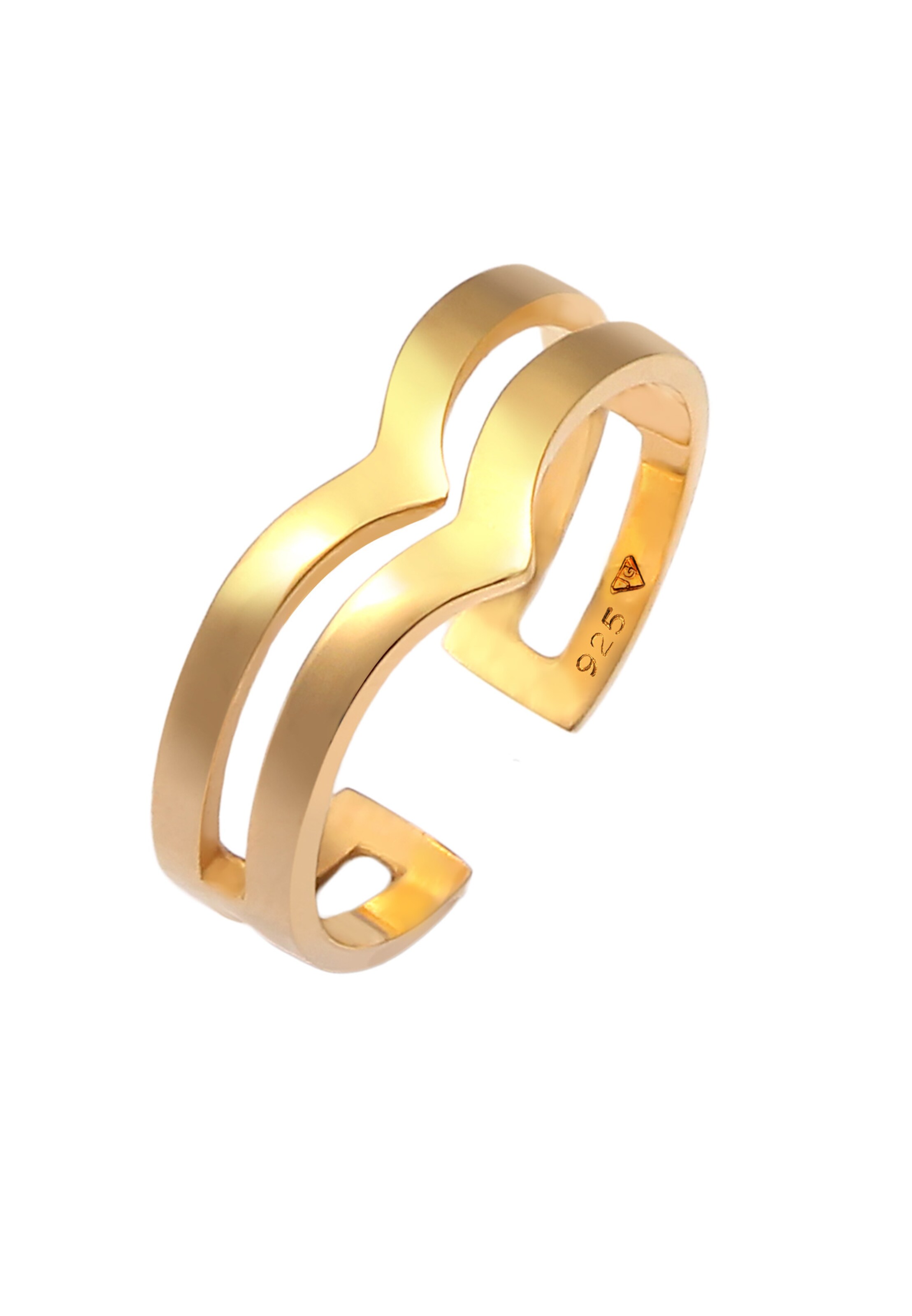 ELLI Ring in Goud: voorkant