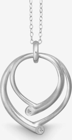 Quinn Necklace in Silver: front