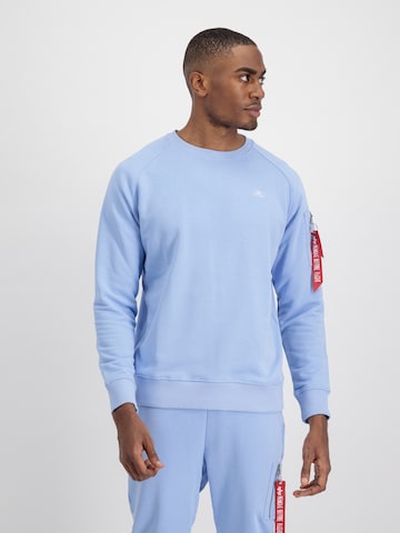 Sweat-shirt 'X-Fit' ALPHA INDUSTRIES en bleu