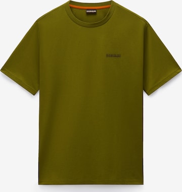 Tricou 'S-Yose' de la NAPAPIJRI pe verde: față